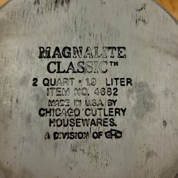 Vintage Magnalite Classic GHC 2 quart sauce pan dual spouts  USA #4682 No‎ lid - Picture 6 of 7
